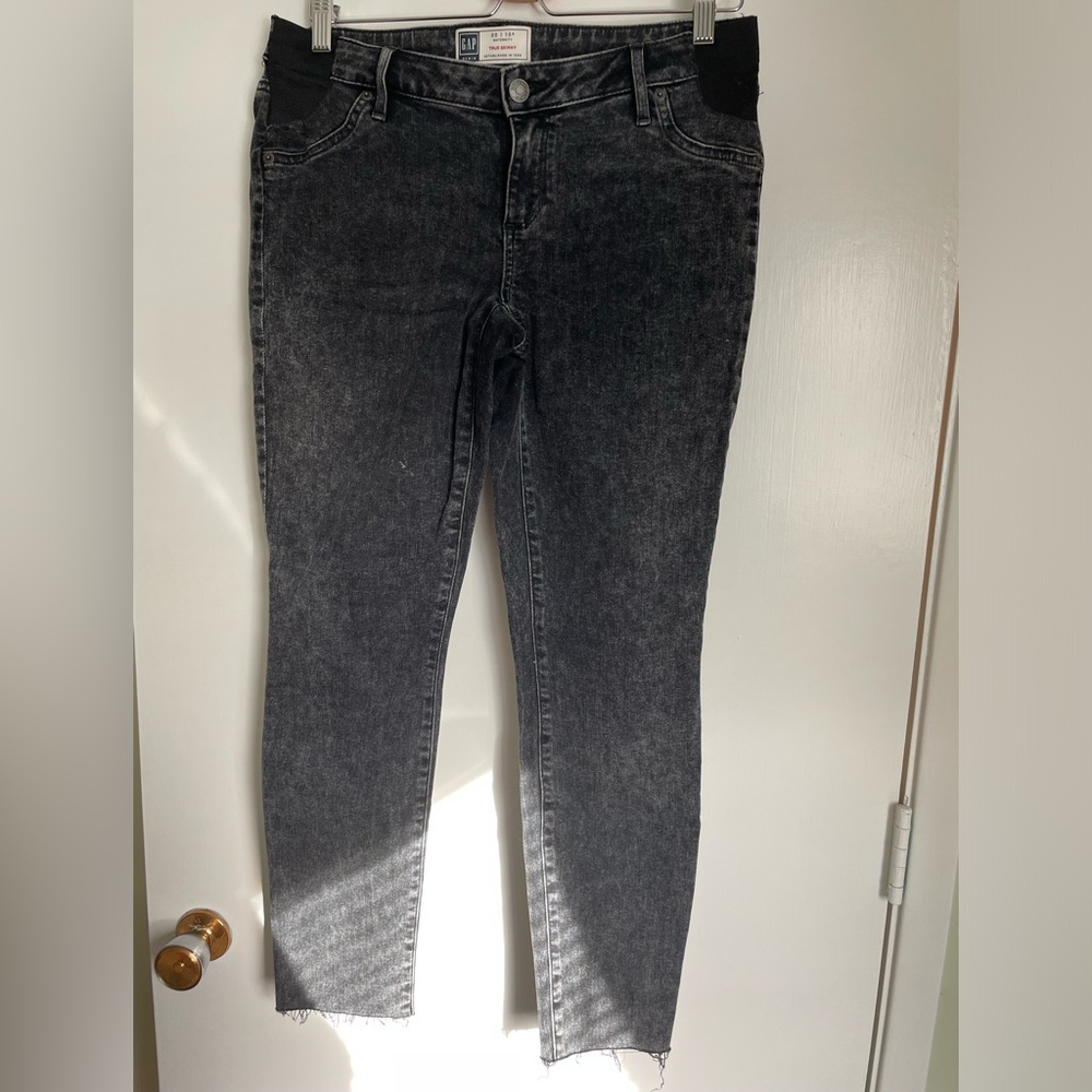 Gap Distressed Maternity Jeans